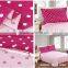 pink colour dots style home textiles bedding double queen size comfortable set