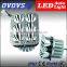 Ovovs super bright square 12v 18w led headlight motorcycle Interior/flashing/spotlight