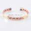 2016 Latest Men's And Women stainless steel silver plated cable Bangle bracelets Set