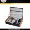 Highest Quality Compact Quick Pulling Aluminum Silver Wine Opener Tool Set With Bamboo Box