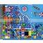 Kaiqi Hot selling PVC Indoor Playground Equipment Pace ship Theme with rocket and rope climber KQ60273A