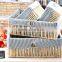 China folk hand corn husk woven storage basket with cotton lining
