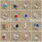 2016 Fashion Diamond nail art /DIY Glitters Slices of metal nail art/ Design 3D Silver Pearl Rhinestone nail sticker