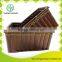 Rect bamboo handicrafts basket for kitchen accessories