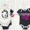100% cotton costom make special pattern black and white baby clothes uk