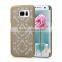 C&T Gold Damask Design Pattern Rubber Coating Slim Hard PC Case Cover for Samsung Galaxy S7