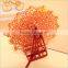 Custom made chinese holiday pop up greeting card greeting card for sale