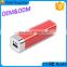 Promotional gift lipstick 2600 mah power bank for iphone