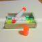 gel crayon highlighter pen in plastic box with push button