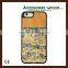 Support logo engraving real wood and shell mobile phone case for iPhone