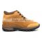 Suede leather brown lace-up hiking sport elevator shoes for men