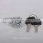 Security zinc alloy chrome plated pin cam lock for file cabinet vending machine