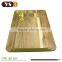 different size acacia wood chopping board set with yellow painting