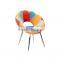 patchwork circle back chair