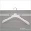 The HEAD white palstic suit hanger with notches,contour style,swivel hook