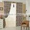 leaf pattern 3 pass woven blackout curtain for hotel