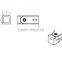 Glass sliding door fittings wall to tube connector EV-05HJ