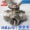 Superior quality fast stainless steel three way ball valve with handles