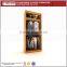 Shop clothes hanging wall display cabinets