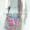 vtg HIPPIE BOHO thai cotton handmade embroidery floral Pouch hmong tribe bag string bag messanger crossbody