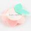 Rose Flower With Leaf Embellish For Hat , Decorative Fabric Flower For Clothing