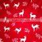 China manufacturer Christmas Reindeer printed flannel fleece thermal blanket