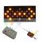 Hot sale remote control 1500*750mm LED arrow board aluminum traffic sign board