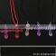 New arrival fashion jewelry cross bling handmade necklace cute girl religious necklace plastic crucifix with cotton rope