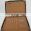 Leather file folder custom folder with hard cardboard folder lock