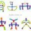 Silicone interlocking intelligence building block for child