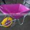Heavy duty construction stainless steel wheelbarrow