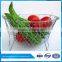 Foldable Kitchen Steam Rinse Strain Strainer Net Fry stainless steel chef baskets