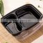 2 Compartment Plastic Food Container,Bento Lunch Box with Dividers,microwave safe food container