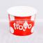 LOGO printed 125ml 500ml 1000ml frozen yogurt cups 3oz 16oz 32oz ice cream paper cups