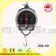 Mechanical portable hanging hook luggage spring scale with tape measure