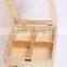 Recycled Wooden Tea Storage Box With Clear Glass Lid