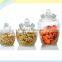 square glass jar with stainess steel buckle