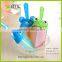 4 set Diy cartoon style plastic ice cream mold and juice mould with print logo