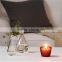 Crystal glass votive candle holder