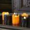 Set of 6 Black Orange Halloween Battery LED Tea Light Candles