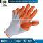 JX68F634 Made In China Keep Safe Orange Gloves Latex