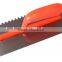 Notched Plastering trowel / Putty knife with Plastic handle