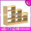 Handmade multi-function kindergarten children furniture wooden toy storage ideas W08C179