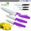 ABS handle optional color ceramic knife set, 3, 4, 5 "green ceramic knife three-piece suit