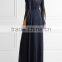 New Style Crinkled-Chiffon Wrap Gown Nighty Maxi Dress Long Frock Evening Dresses For Women 2017 HSD5885