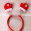 Christmas wreath hair band ,Father Christmas designs gift headband for kids/baby