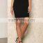 Brand Design Fashion Cut-out Black Midi Skirt Oversize Custom Made Skirt Cross Crochet Fashion