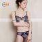 HSZ-28805 Girls Underwear Comfortable 3/4 Bra Cup New Design 2017 Sexy Model Bra Free Samples Latest Fashion Panty Lingerie