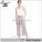 2017 OEM women tie sash high waist fully lined pants