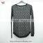 Fashion Korean Knitwear Print Middle Age Women Sweater